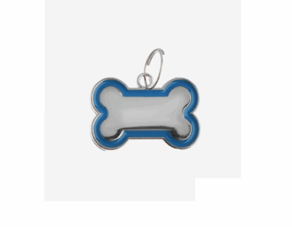 Адресник под гравировку Косточка с лапками / 3,2х2,3 см