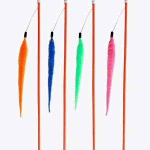 Игрушка для кошек Удочка-дразнилка Неоновый хвостик, 220/540 мм