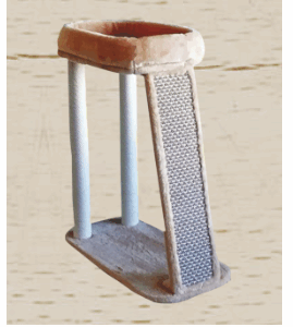 Домик-когтеточка для кошек Комплекс Феерия / 45x76x90 см