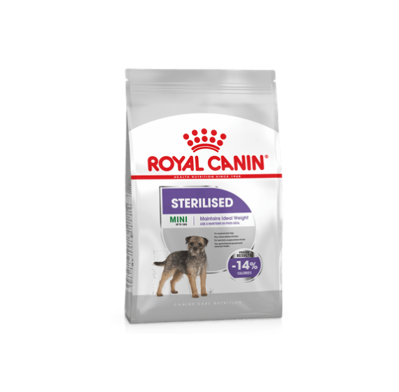 РОЯЛ КАНИН MINI STERILISED для стерилизованных собак малых размеров (до 10 кг) / 3 кг.