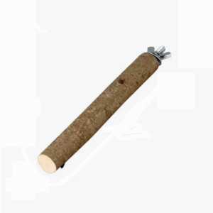 Жердочка для птиц прямая с корой / размер S, 15х2х2 см