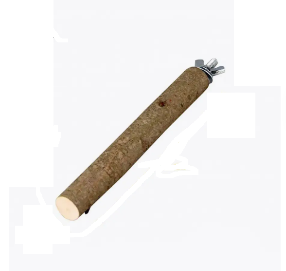 Жердочка для птиц прямая с корой / размер S, 15х2х2 см