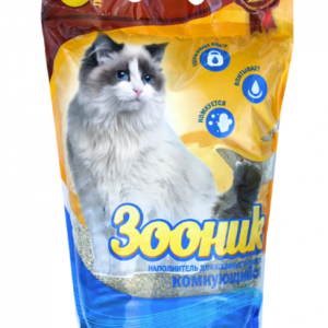 Наполнитель ЗООНИК комкующийся для кошек / 5 л.