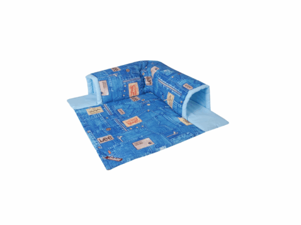 Игровой комплекс-лабиринт (Хлопок), Джинс / 75x75x15 см