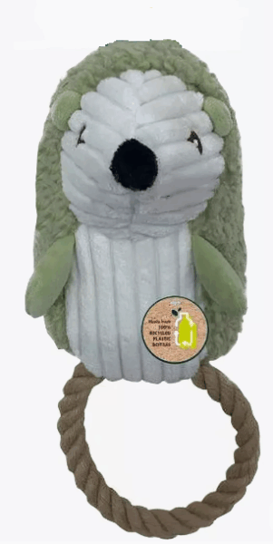 Игрушка для собак мягкая Ёжик с канатом / 26 см