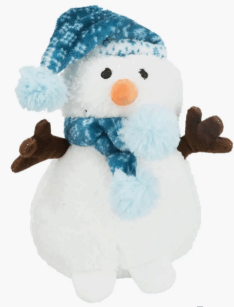 Игрушка для собак Снеговик с помпоном