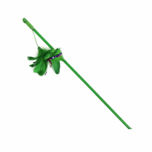 Игрушка для кошек Удочка-дразнилка Перья в ассортименте, 480 мм