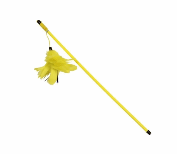 Игрушка для кошек Удочка-дразнилка Перья в ассортименте, 480 мм Игрушка для кошек Удочка-дразнилка Перья в ассортименте, 480 мм