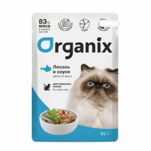 ОРГАНИК для взрослых кошек Лосось в соусе / 85гр.