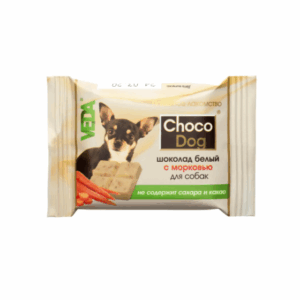 CHOCO DOG для собак Шоколад белый с морковью / 15 гр.