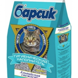 Наполнитель БАРСИК Альпийская свежесть для кошек / 4,54 л.