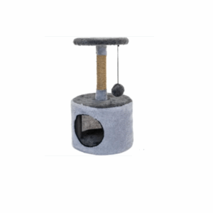 Домик-когтеточка для кошек ЭММА разборный, круглый / 34x34x60 см