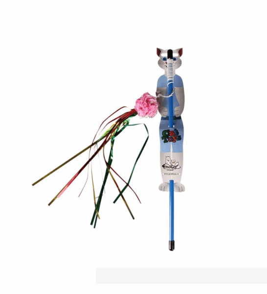 Игрушка для кошек Дразнилка Мишура / 40 см пластик