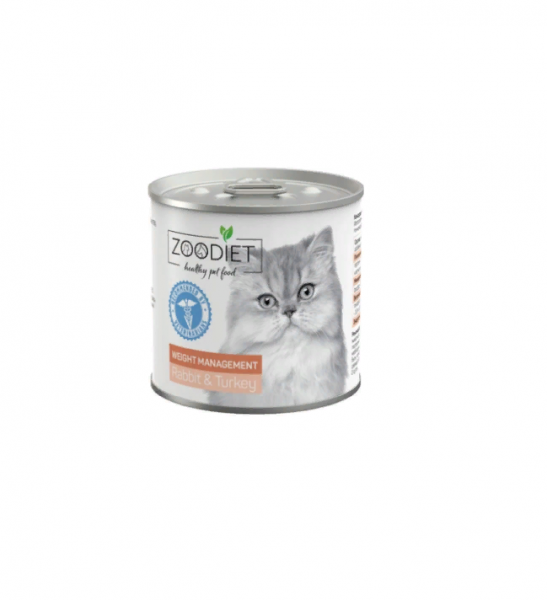 ЧЕТВЕРОНОГИЙ ГУРМАН ЗООДИЕТА для склонных к ожирению кролик и индейка / 240 гр.