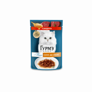ГУРМЭ ПЕРЛ Соус де-люкс говядина для кошек / 75 гр.
