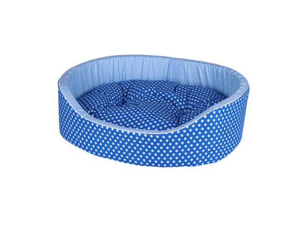 Лежак Премиум (хлопок) №2 Синий / 52х43х17 см