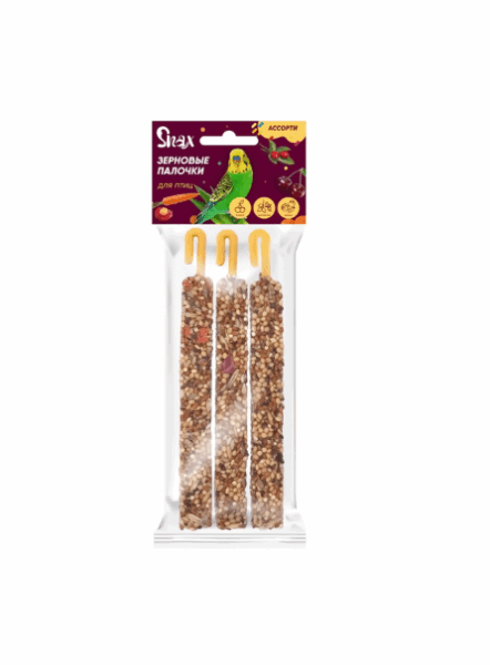 Зерновые палочки для птиц Snax ассорти / 3х75 гр.
