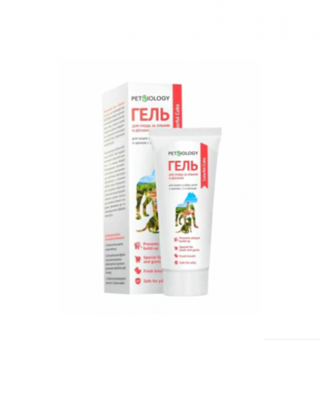 Зубной гель PetBiology для животных, Куба / 75 мл