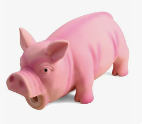 Игрушка для собак Поросёнок хрюкающий из латекса / 210 мм