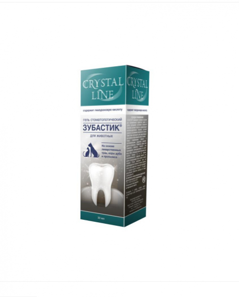 Зубной гель Crystal Line гель стоматологический для животных / 30 мл