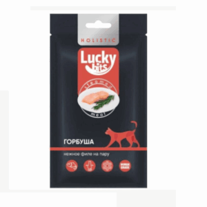 ЛАКИ БИТС Нежное филе на пару горбуша для кошек / 25 гр.