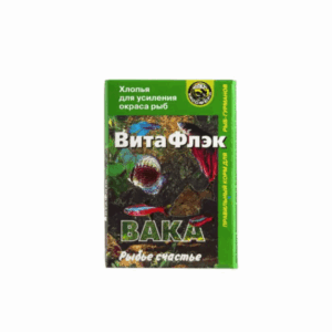 Корм ВитаФлэк Вака хлопья для усиления окраса / 70 мл