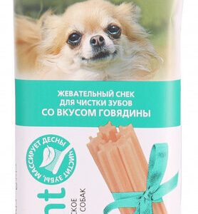 ТИТБИТ для мелких собак Жевательный снек DENT со вкусом говядины / 35 гр.