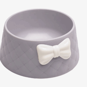 Миска пластиковая с бантом / 0,5 л