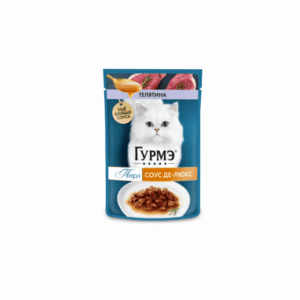 ГУРМЭ ПЕРЛ Соус де-люкс телятина для кошек / 75 гр.
