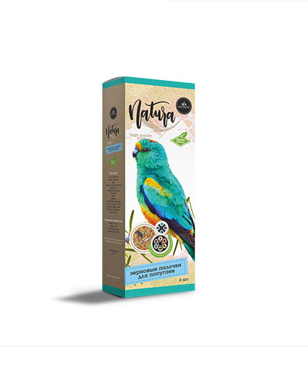 Зерновые палочки Secret для попугаев витаминно-минеральный коктейль / 2шт.