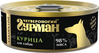 ЧЕТВЕРОНОГИЙ ГУРМАН ГОЛДЕН Для собак курица натуральная в желе / 100 гр.