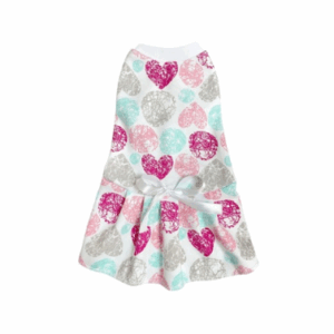 Платье Маленькая кокетка для собак, сердца / размер 25 см