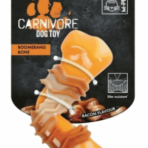Игрушка для собак Карнивор кость бумеранг, вкус бекона / 15,5х6,1х3,7 см