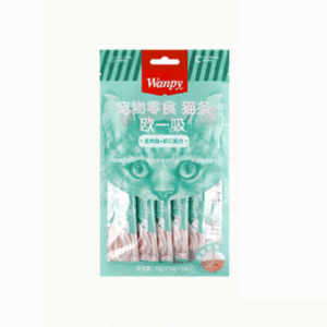 ВАНПИ крем-лакомство вкус тунец+креветка для кошек / 5х14 гр.