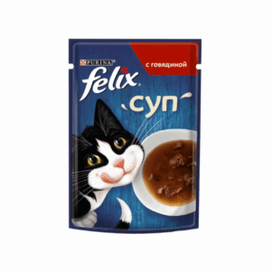 ФЕЛИКС Суп с говядиной для кошек / 48 гр.