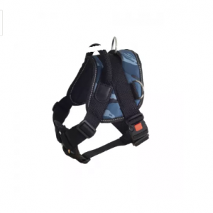 Шлейка нейлоновая с грудью и застежкой-фастексом с блокировкой М / шея 60-70см, грудь 55-70см