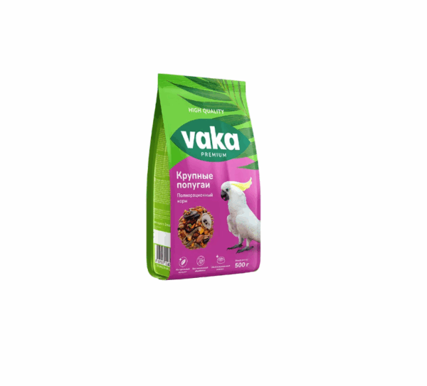 Кормовая смесь Вака High Quality для крупных попугаев / 500 гр.