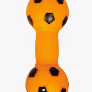 Игрушка для собак Гантель футбольная / 130 мм