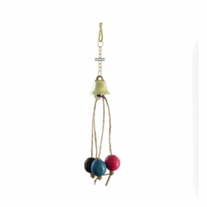 Игрушка для птиц Колокольчик с шариками / 20х5 см.