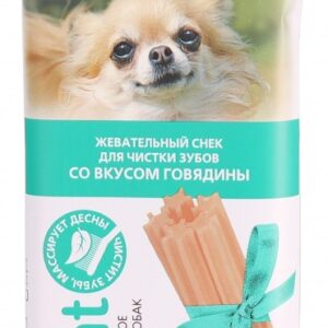 ТИТБИТ для мелких собак Жевательный снек DENT со вкусом говядины / 63 гр.
