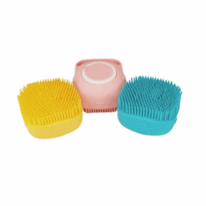 Силиконовая щётка для мытья животных Смайл / 11,3х7х3,5 см