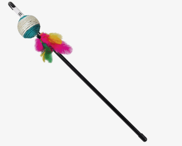 Игрушка для кошек Дразнилка Шарик с хвостиком / 180/450 мм