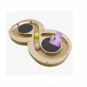 Игрушка для кошек Игровой комплекс Восьмерка с когтеточкой / 49х27х3,6 см