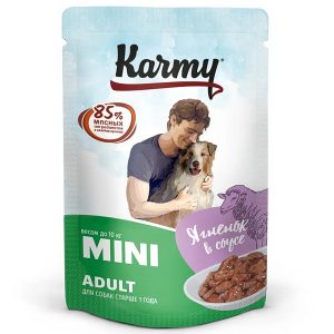 КАРМИ для собак мелких пород старше 1 года ягнёнок в соусе / 80 гр.