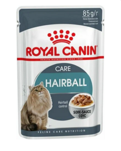 РОЯЛ КАНИН HAIRBALL CARE профилактика образования волосяных комочков для взрослых кошек / 85 гр.
