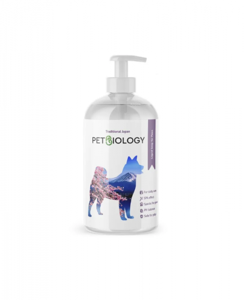 Жидкое мыло для лап PetBiology для собак и щенков с 3-х месяцев, Япония / 300 мл
