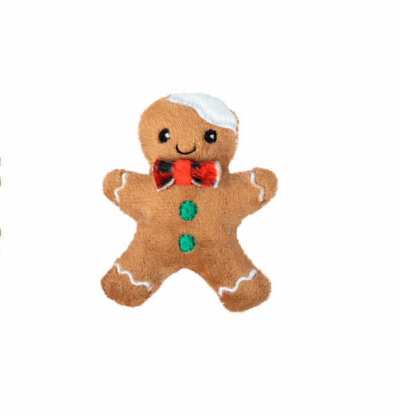 Игрушка для кошек Пряничный человечек / 9 см