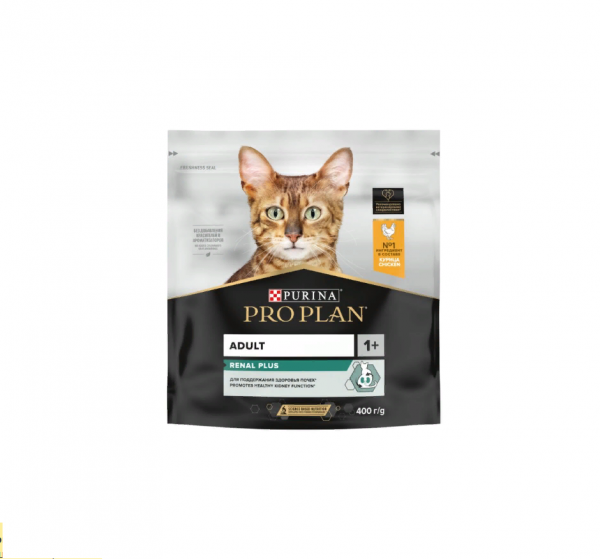 ПРОПЛАН ADULT 1+ для взрослых кошек с курицей / 400 гр.