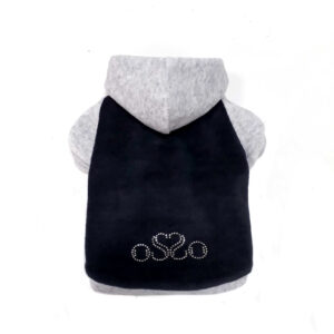 Толстовка из велюра с капюшоном / размер 25 см