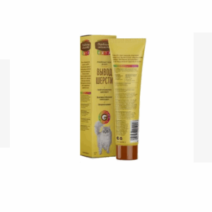 Деревенские лакомства паста для выведения шерсти вкус креветки / 120 гр.